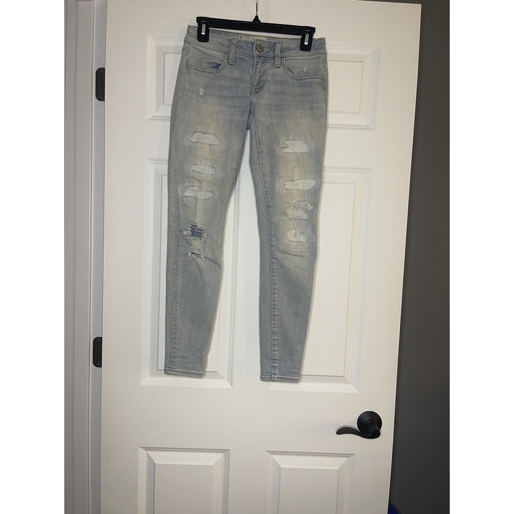 American Eagle super stretch x super low Jegging Jeans 2 regular light wash